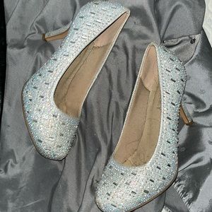 Rhinestone heels sz 6